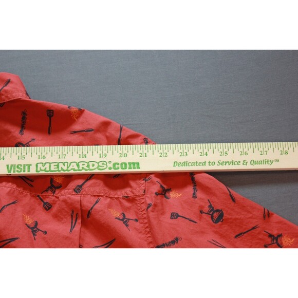 Duluth Trading Co Untucked Grill BBQ Barbecue Shirt Men's Relaxed Fit 2XL Tall - Picture 5 of 13